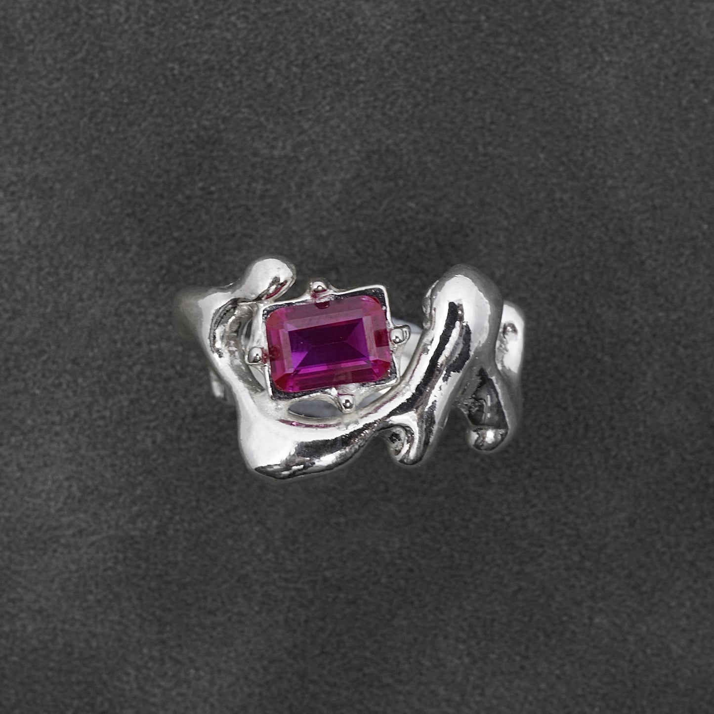 LIQUID METAL RING- more gemstones available