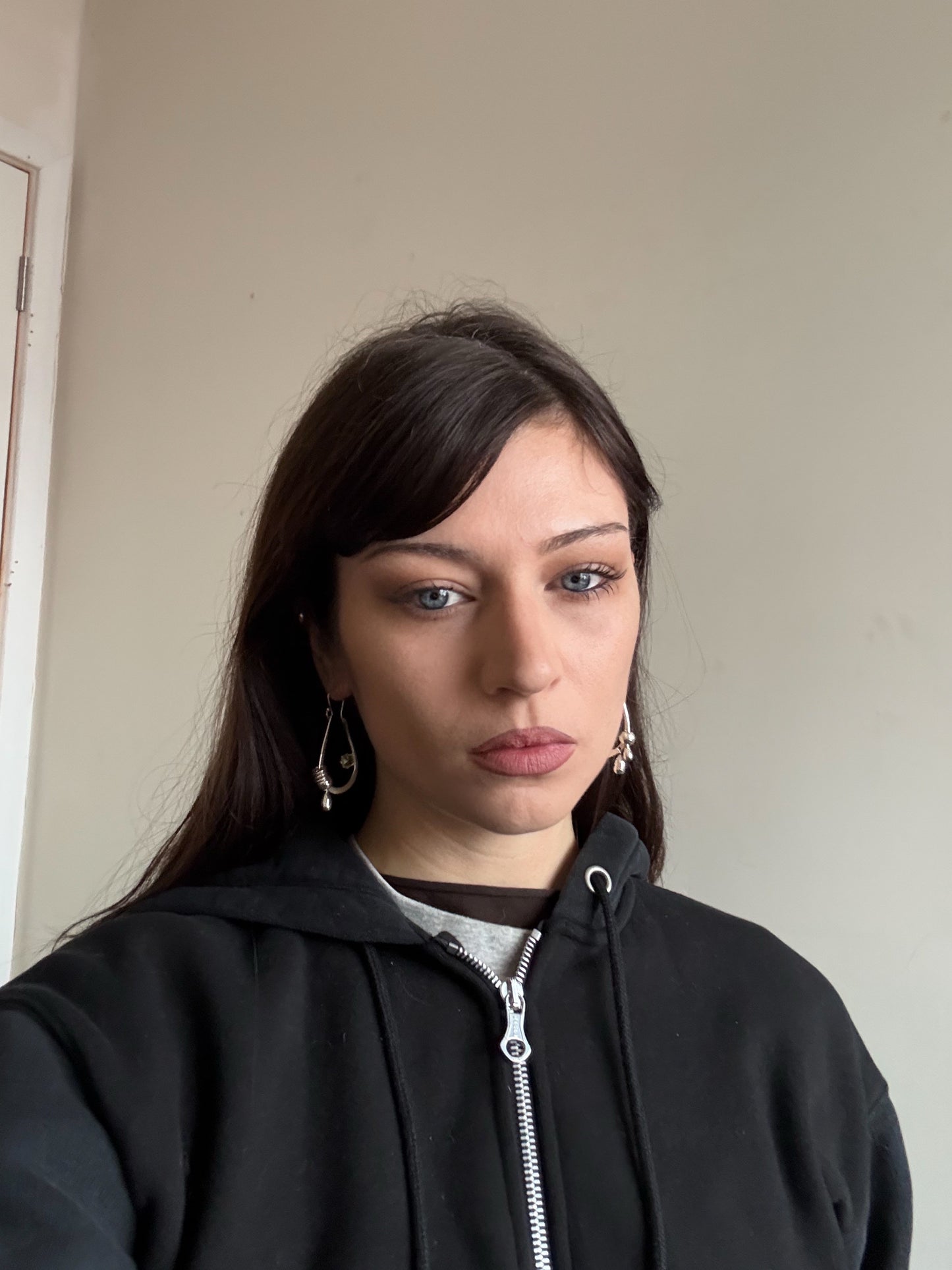 SILVER AND PERIDOT DROPS