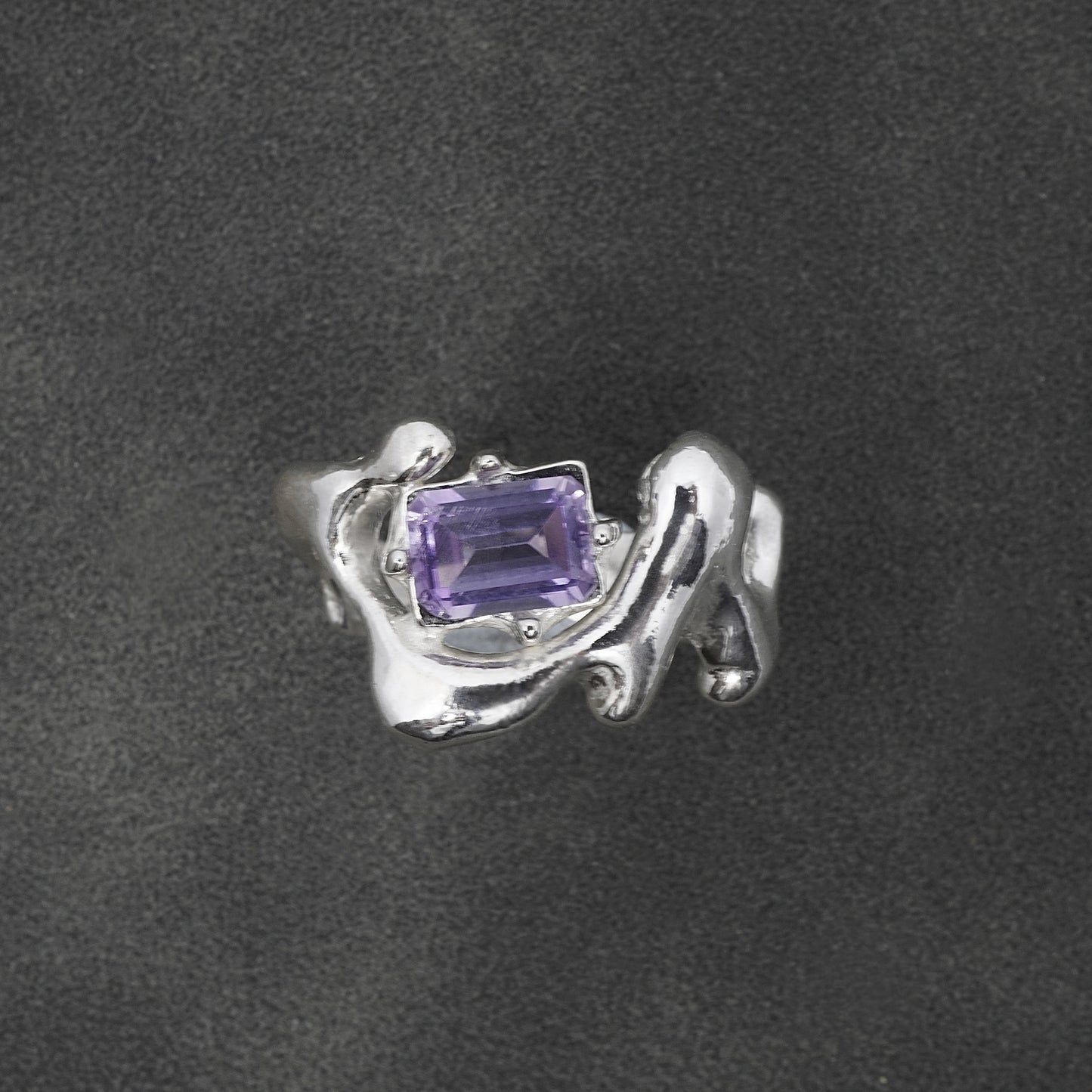 LIQUID METAL RING- more gemstones available