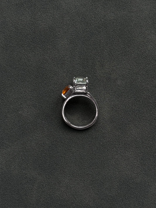 GREEN AMETHYST AND CITRINE COCKTAIL EINF