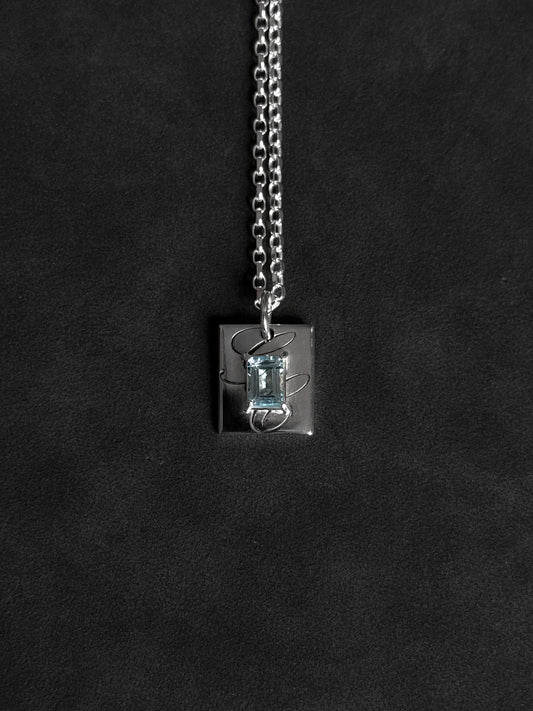 SOI PENDANT- custom gemstone and engraving