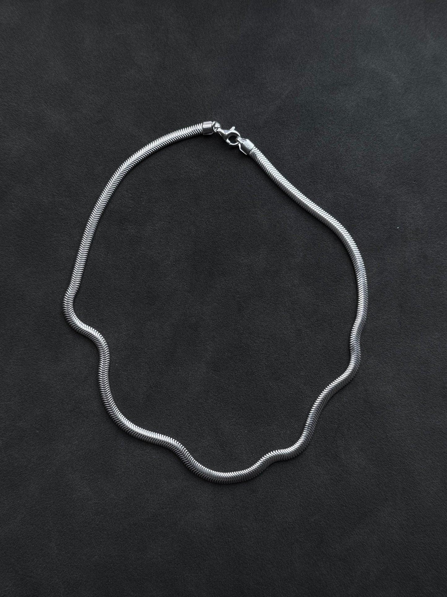 16” 4mm flat snake chain