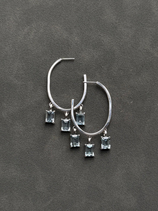 OVAL RAIN HOOPS