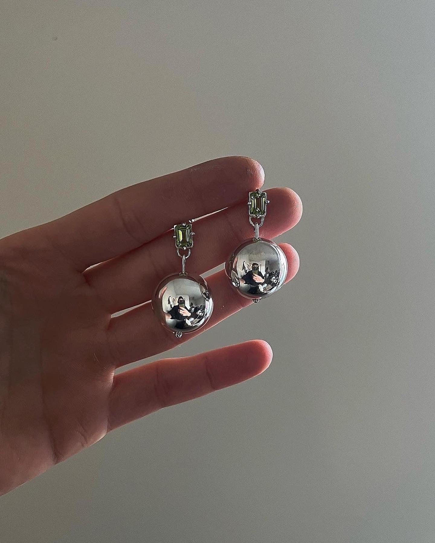 PERIDOT BUBBLE EARRINGS