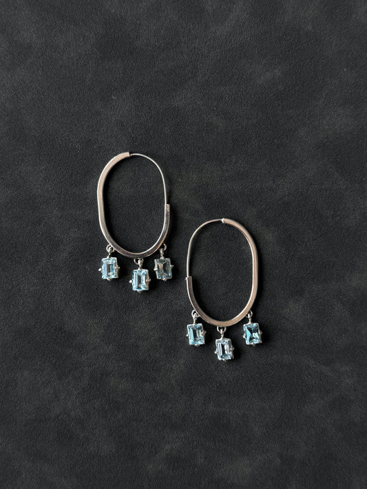 OVAL RAIN HOOPS
