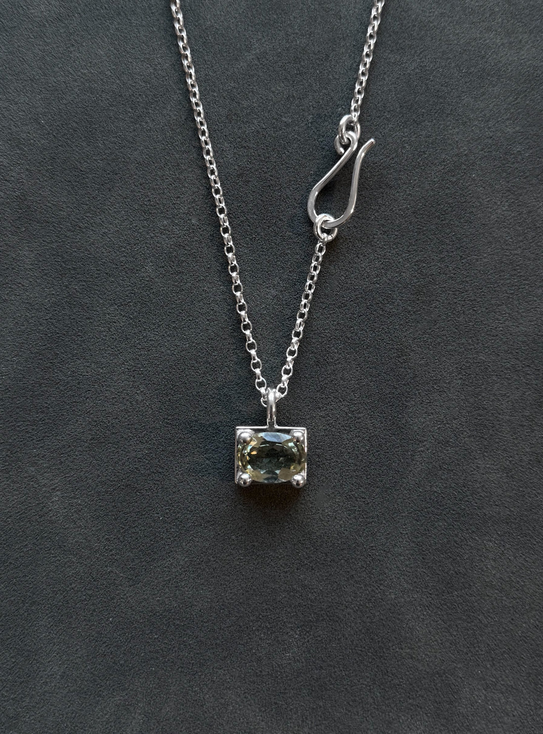 GREEN QUARTZ BUBBLE PENDANT