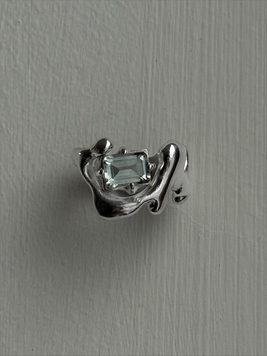 LIQUID METAL RING- more gemstones available