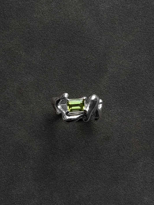 LIQUID METAL RING- more gemstones available
