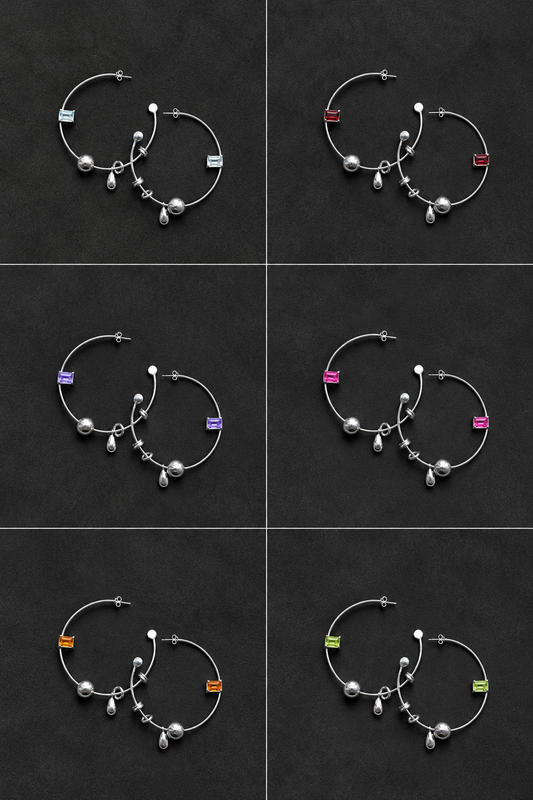HOOPS - more gemstones available