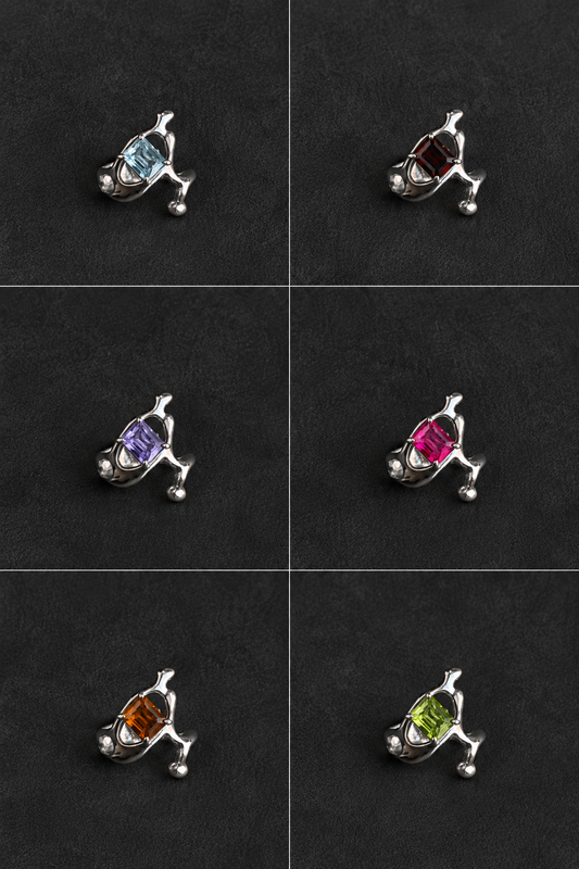 002 ALIEN RING - more gemstones available