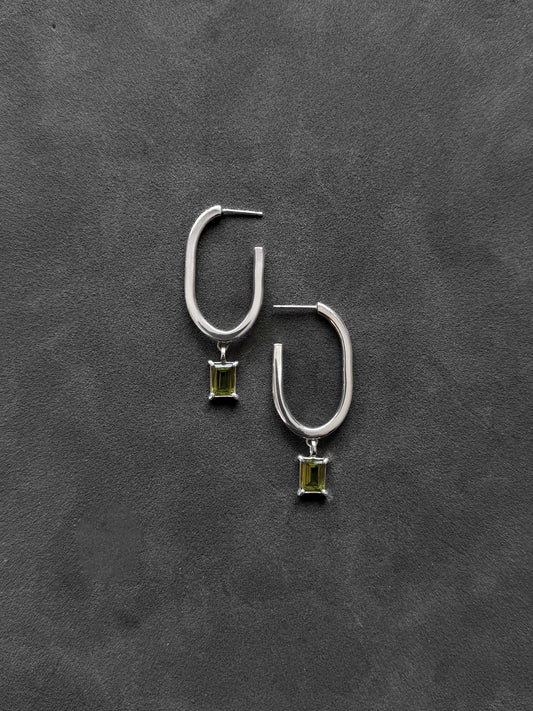PLONK HOOPS - more gemstones available