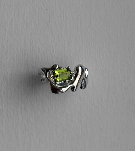 LIQUID METAL RING- more gemstones available