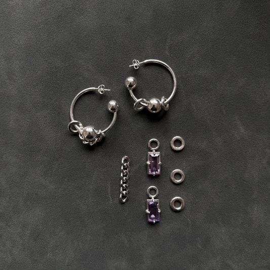 CUSTOMISABLE HOOP EARRINGS