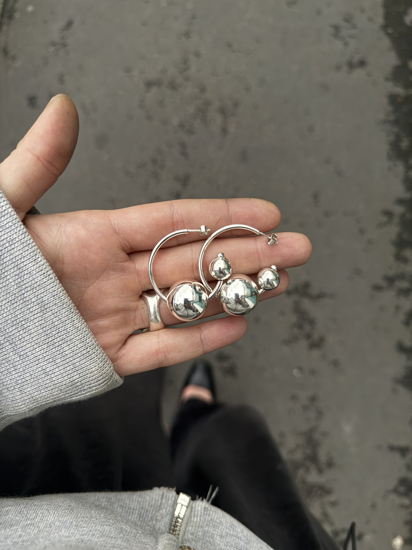 BUBBLE HOOP EARRINGS