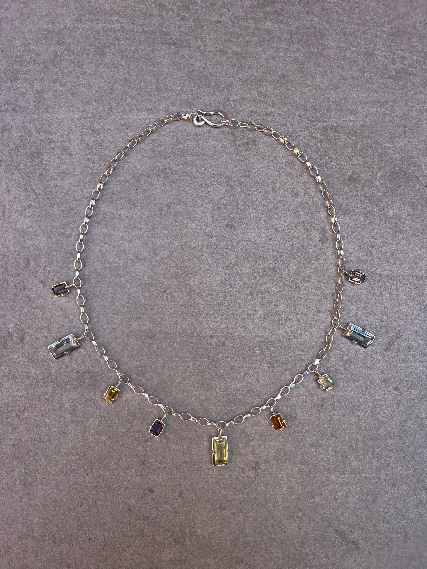 QUARTZ AND CITRINE NECKLACE