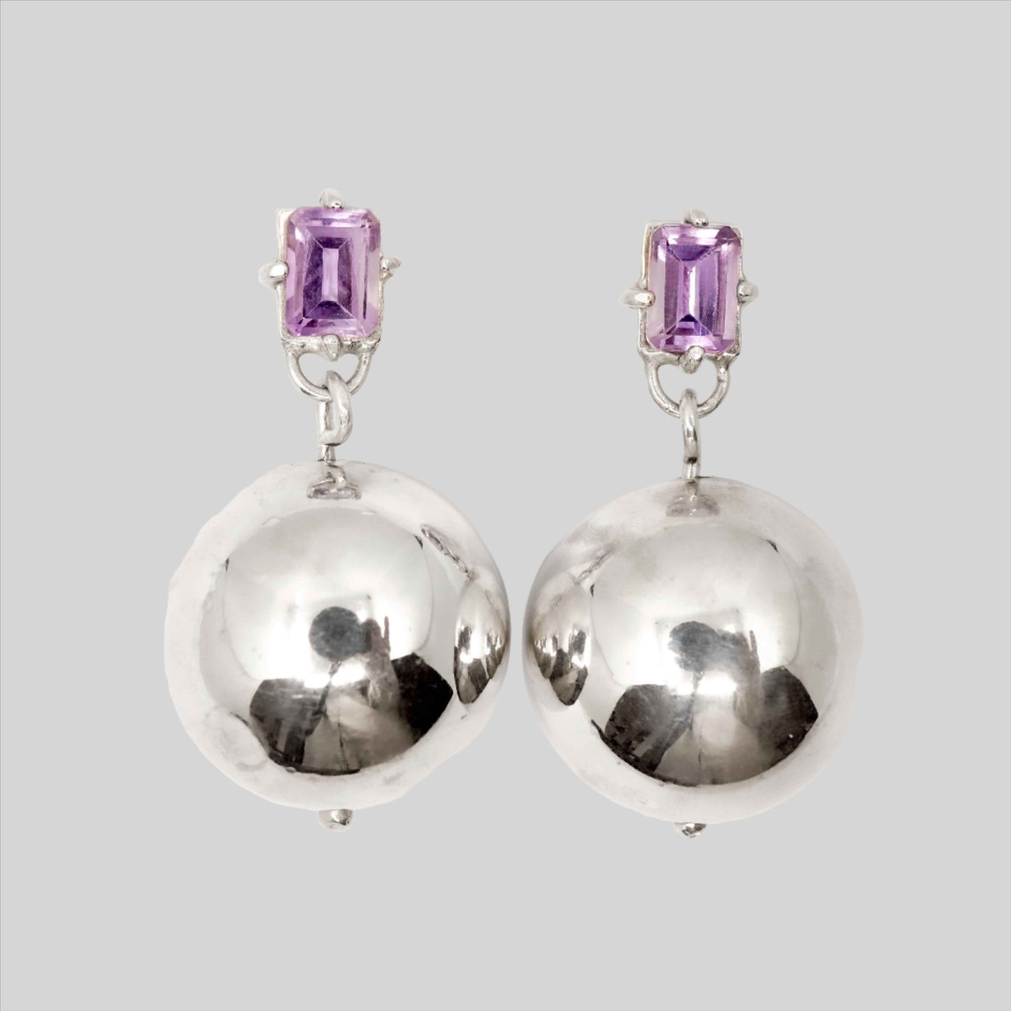 AMETHYST BUBBLE EARRINGS