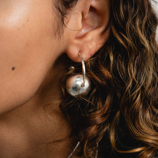 BUBBLE HOOP EARRINGS