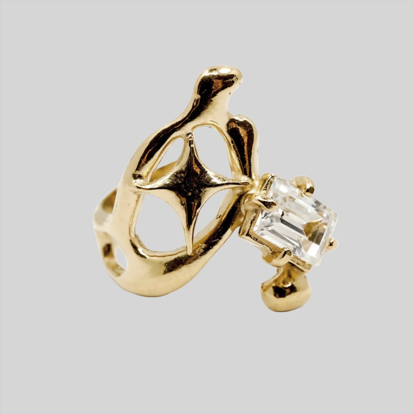 GOLD ORBIT RING