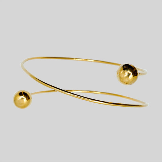 GOLD BUBBLE ARM CUFF