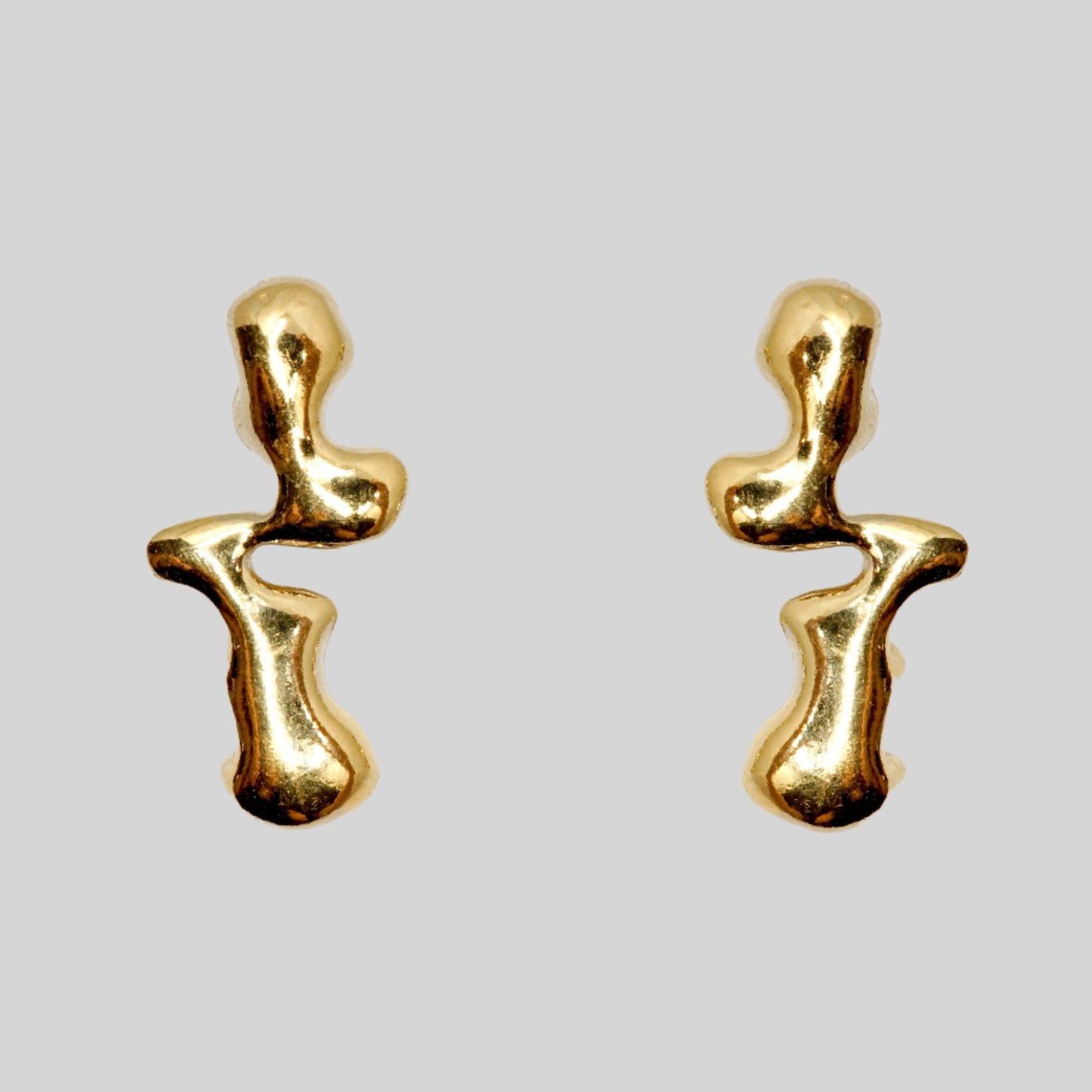 GOLD LIQUID EARRINGS