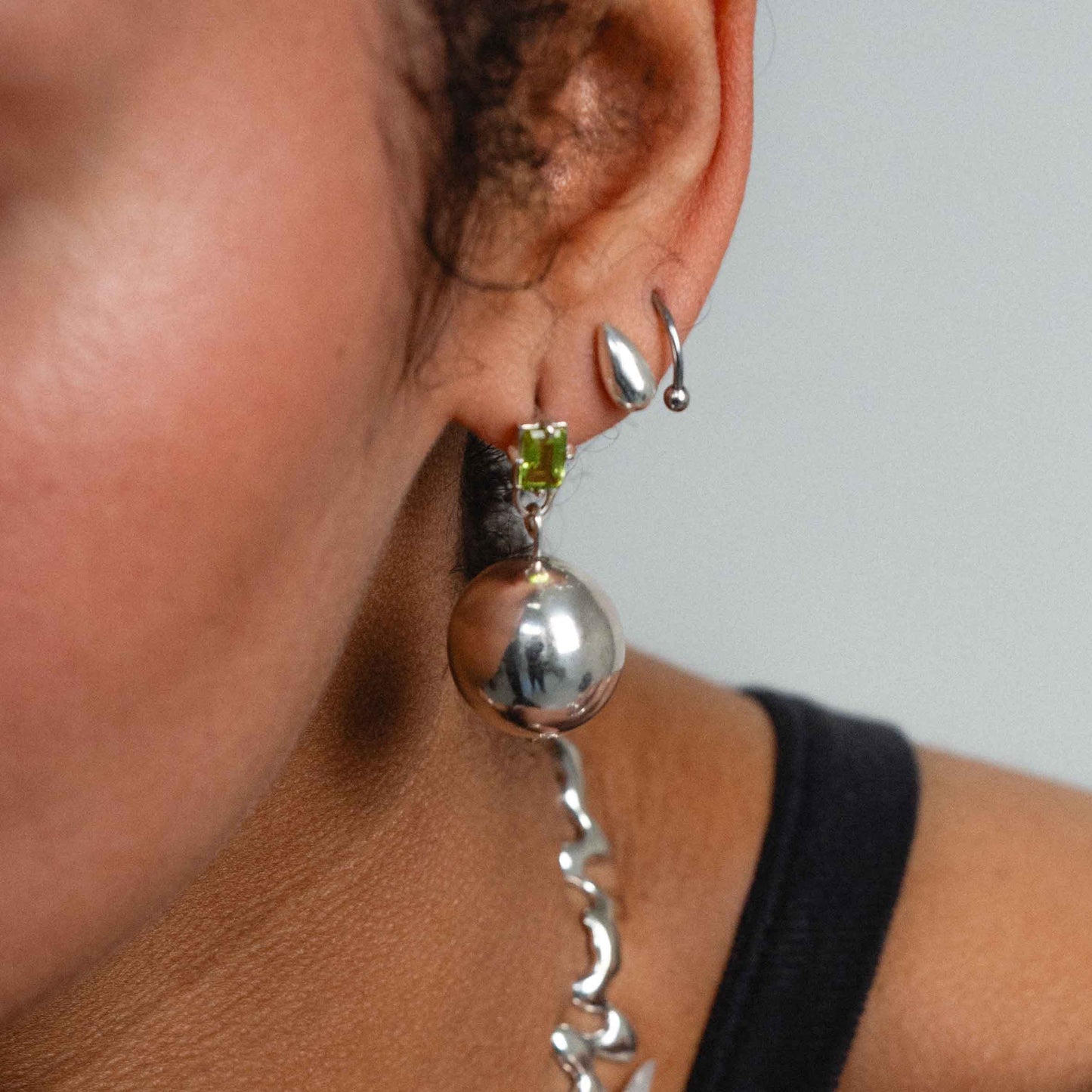 PERIDOT BUBBLE EARRINGS