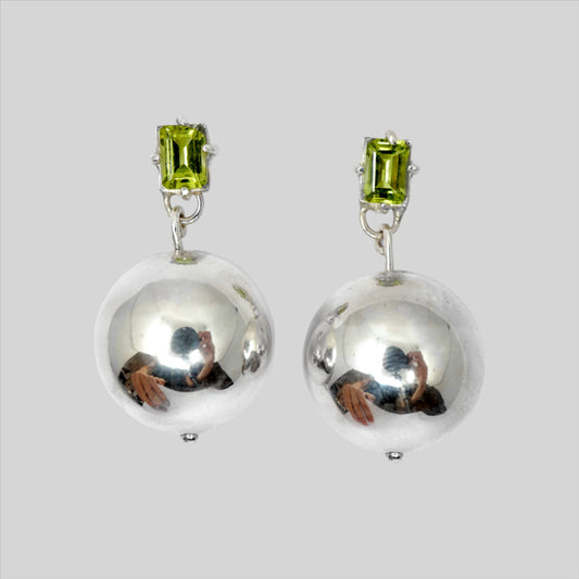 PERIDOT BUBBLE EARRINGS