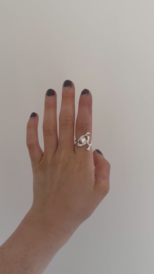 002 ALIEN RING - more gemstones available