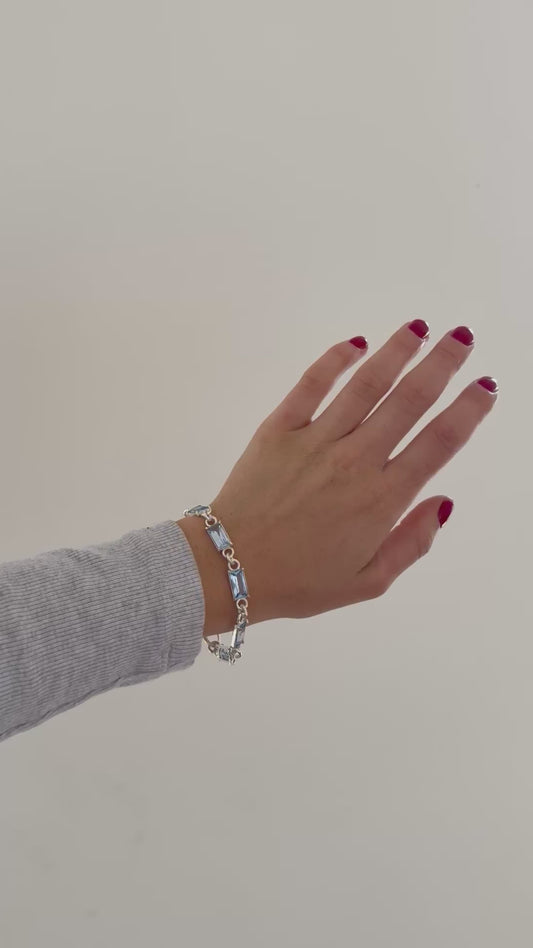 BLUE BABE TENNIS BRACELET