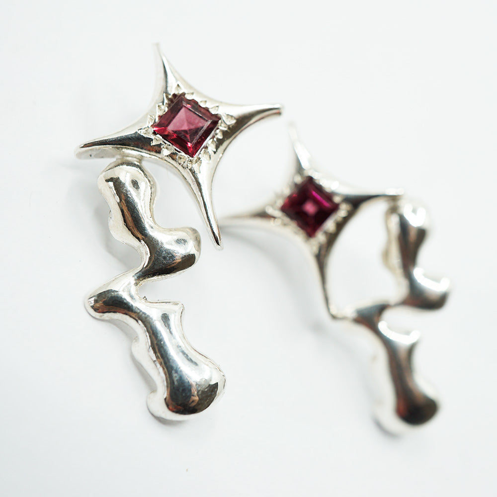 Star deals garnet earrings