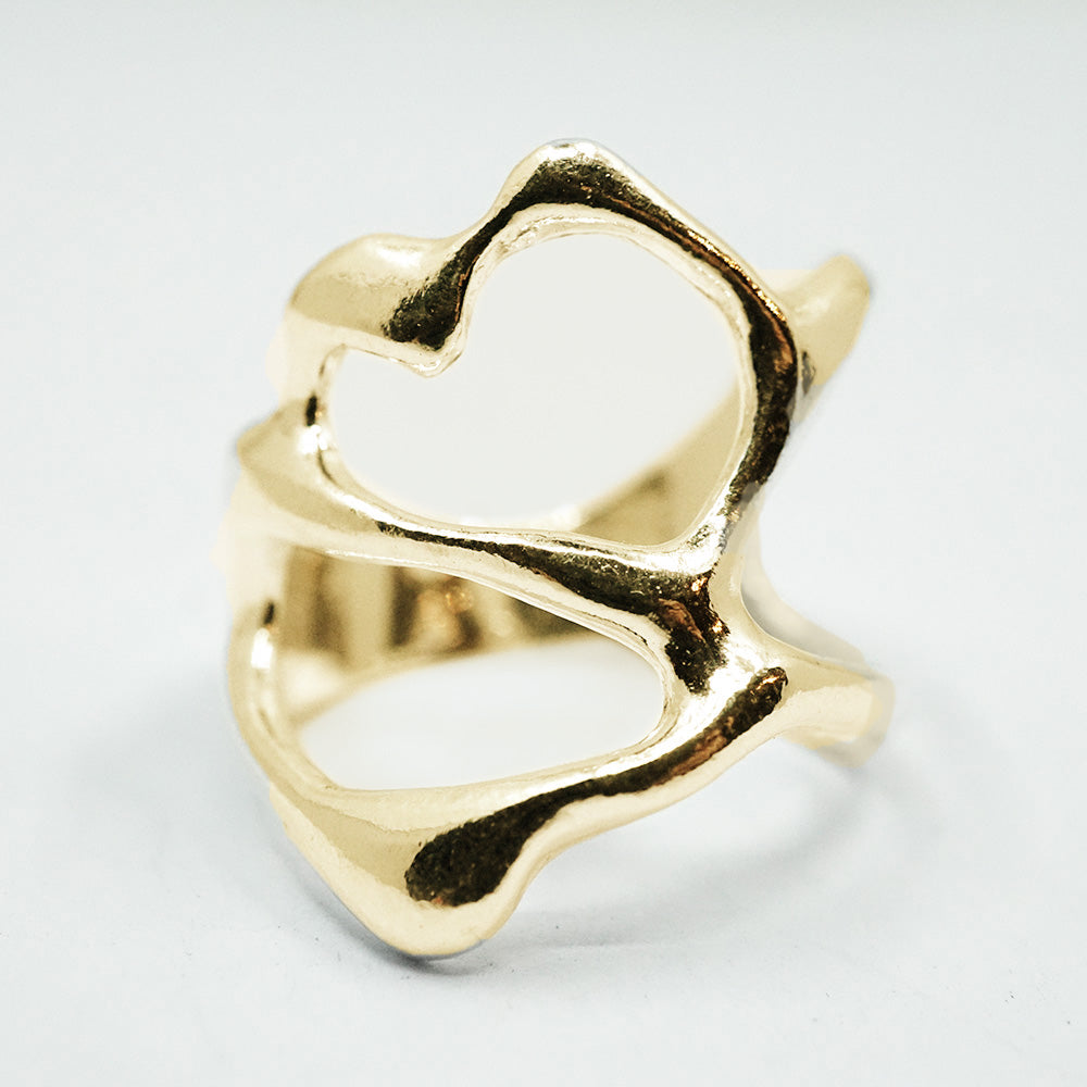 GOLD LIQUID LOVE RING