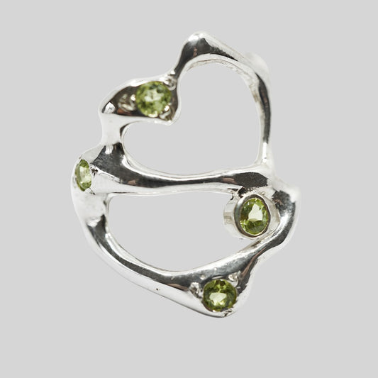 PERIDOT LIQUID LOVE RING